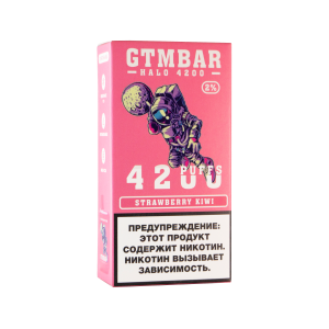GTM Bar Halo 4200 Клубника Киви (Перезаряжаемая)